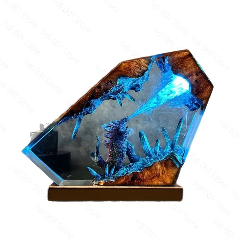Resin lamp diorama epoxy resin father's day gift