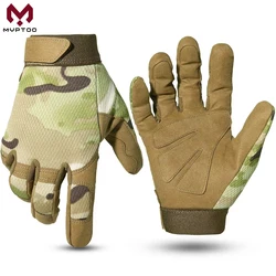 Camo Tactische Handschoenen Antislip Fiets Airsoft Motor Schieten Jacht Paintball Werk Fietsuitrusting Antislip Volledige Vinger Heren