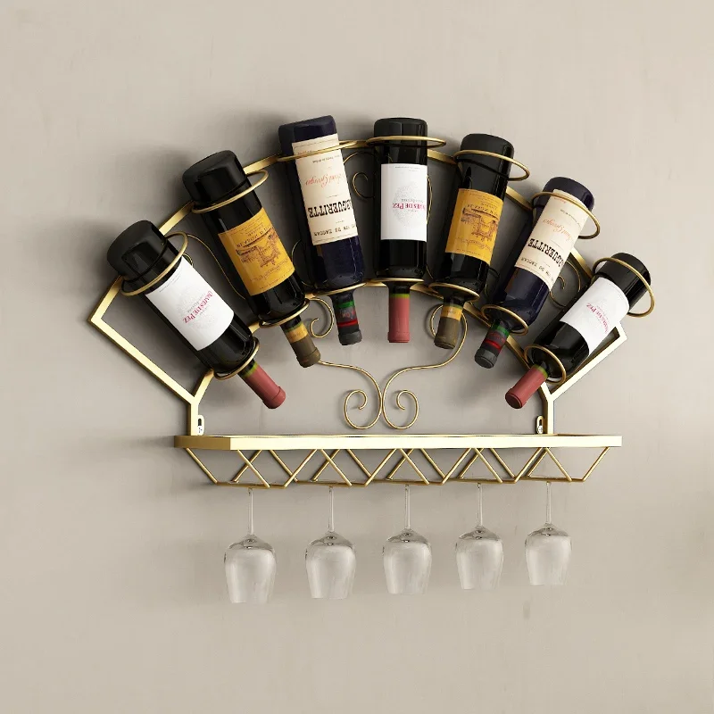 fa·Storage Metal Bar Cabinet Wine Rack Modern Shop Display Mini Bar Cabinet Wine Rack Drinks Botellero Vino Drinking Furniture