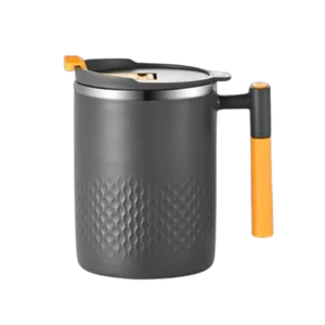 Doppelschicht Anti-Wee-Keeping-Kaffeetasse 304 Tasse Edelstahlwasser mit Griff und Leckage Wärme Canecas 6 Hauptverkaufsthermie Becher mit Foca - №1