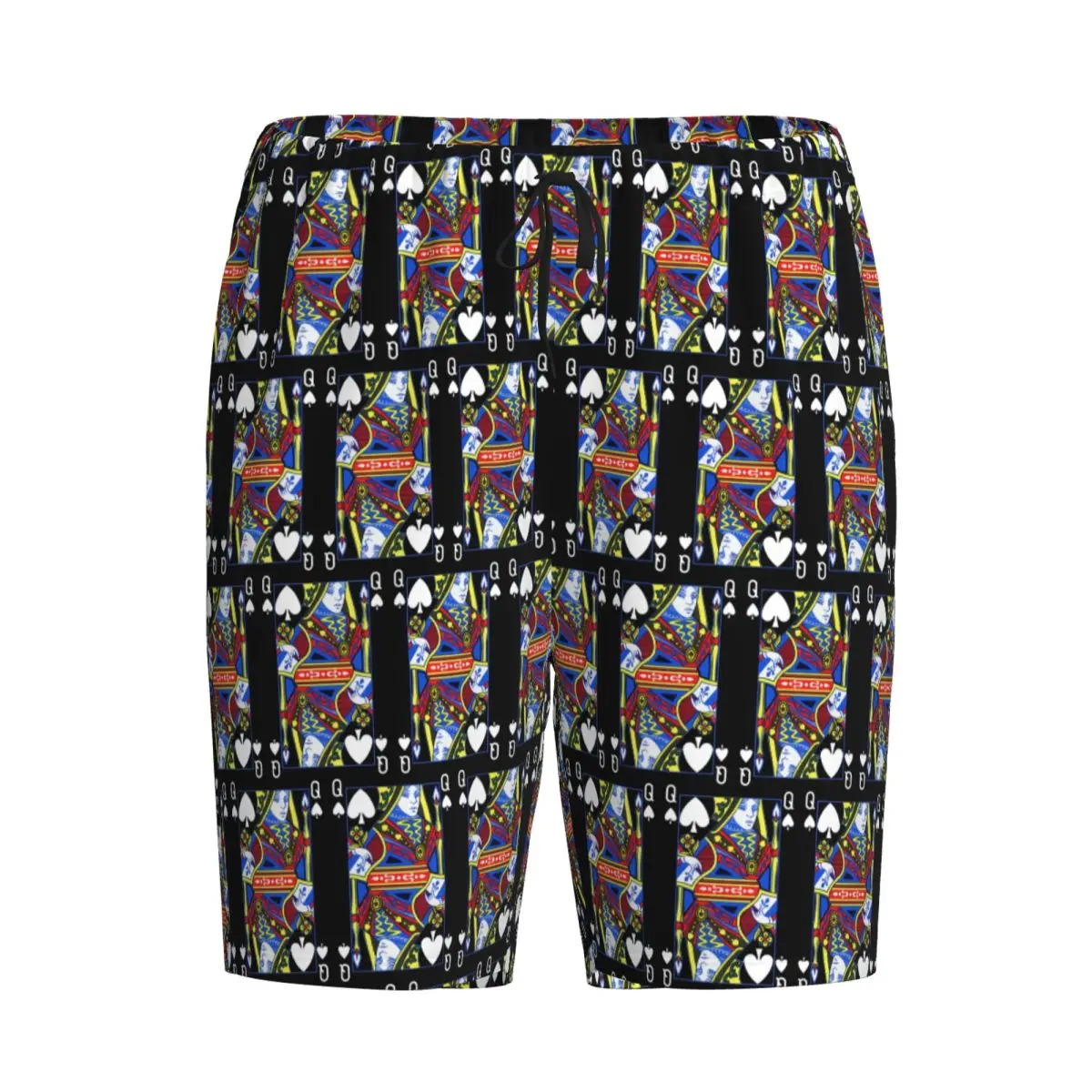 

Пижамные штаны для мужчин с принтом «Королева пик» и колодой карт, костюм на Хэллоуин, шорты, пижамные штаны для сна, нижняя часть пижамы