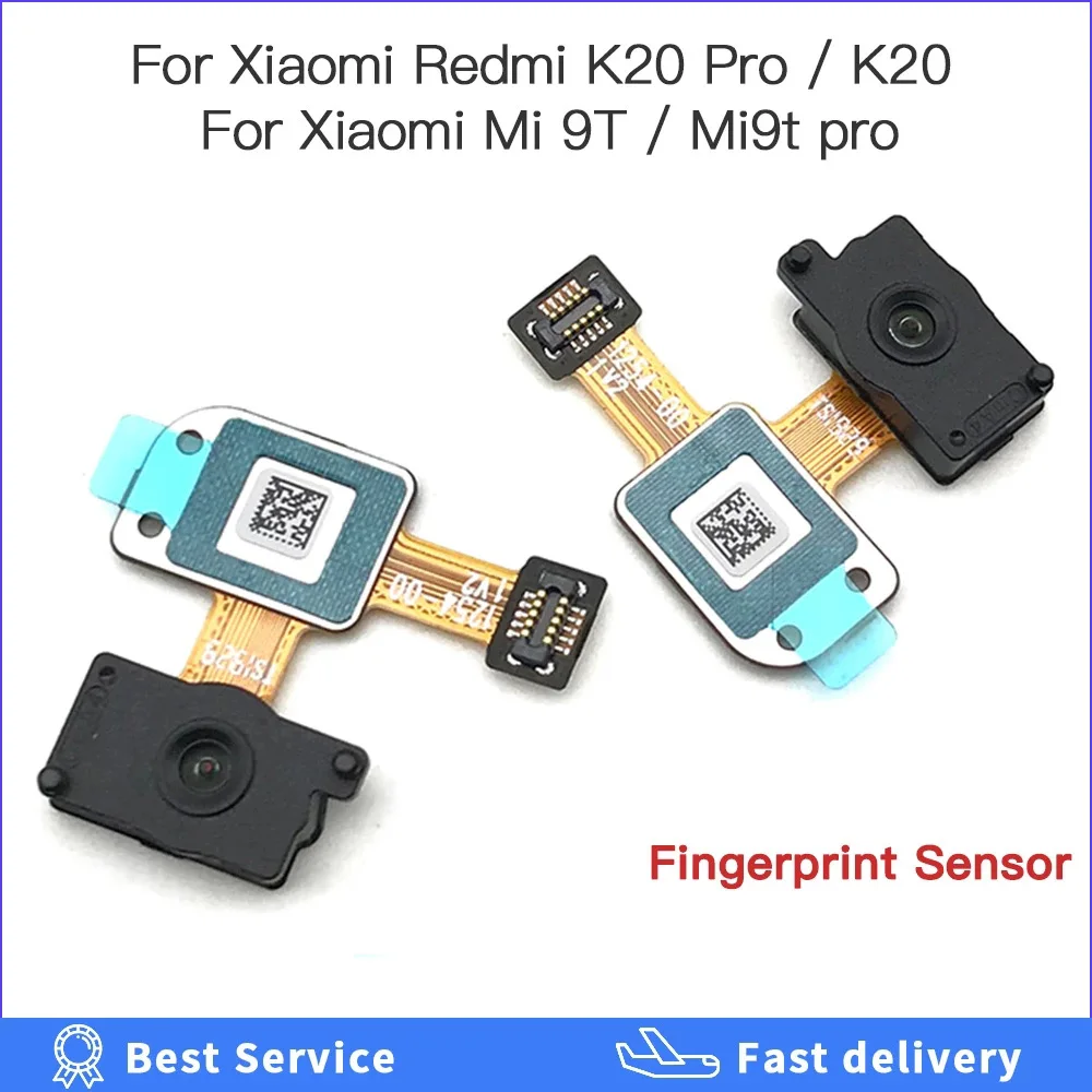 Home Button FingerPrint Touch ID Sensor Flex Cable Ribbon Replacement Parts For Xiaomi Redmi K20 Pro For Xiaomi Mi 9T pro mi9t
