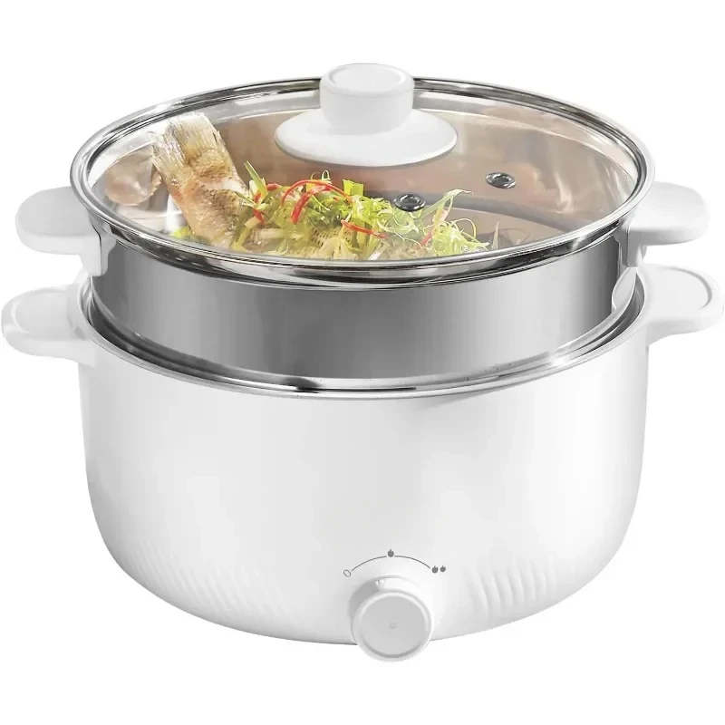 

Electric Cooking with Steamer Hot Pot Electric Cooker Portable Ramen Cooker Cooking Appliances