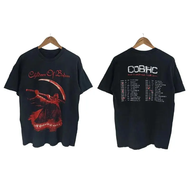 New 2004 Children Of Bodom Tour T-Shirt Death Metal Band Tee Reprint Size S-5XL