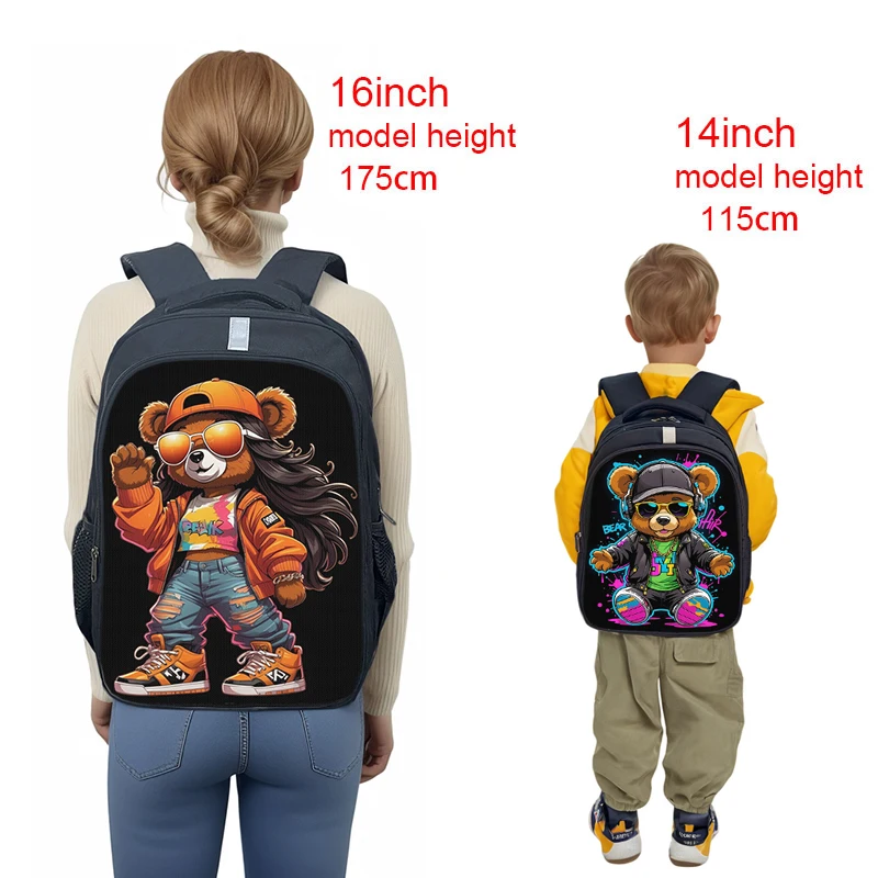 

Kawaii Female Bear Doll Print Backpack Women Rucksack for Travel College School Bags for Teenager Laptop Backpacks Book Bag