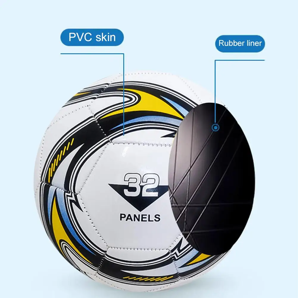 Standard Size 5 Soccer Ball Leakproof Campus Football Wear Resistant New Rubber Soccer Ball Elastic PU Leather Football