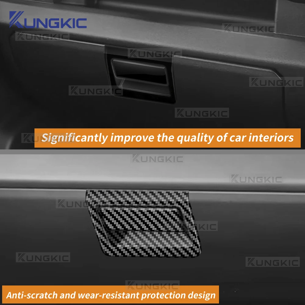 For Suzuki Jimny JB64 JB74 2018 2019 2020 2021 2022 2023 2024 2025 ABS Carbon Fiber Pattern Car Co-pilot Storage Box Sticker - view 5