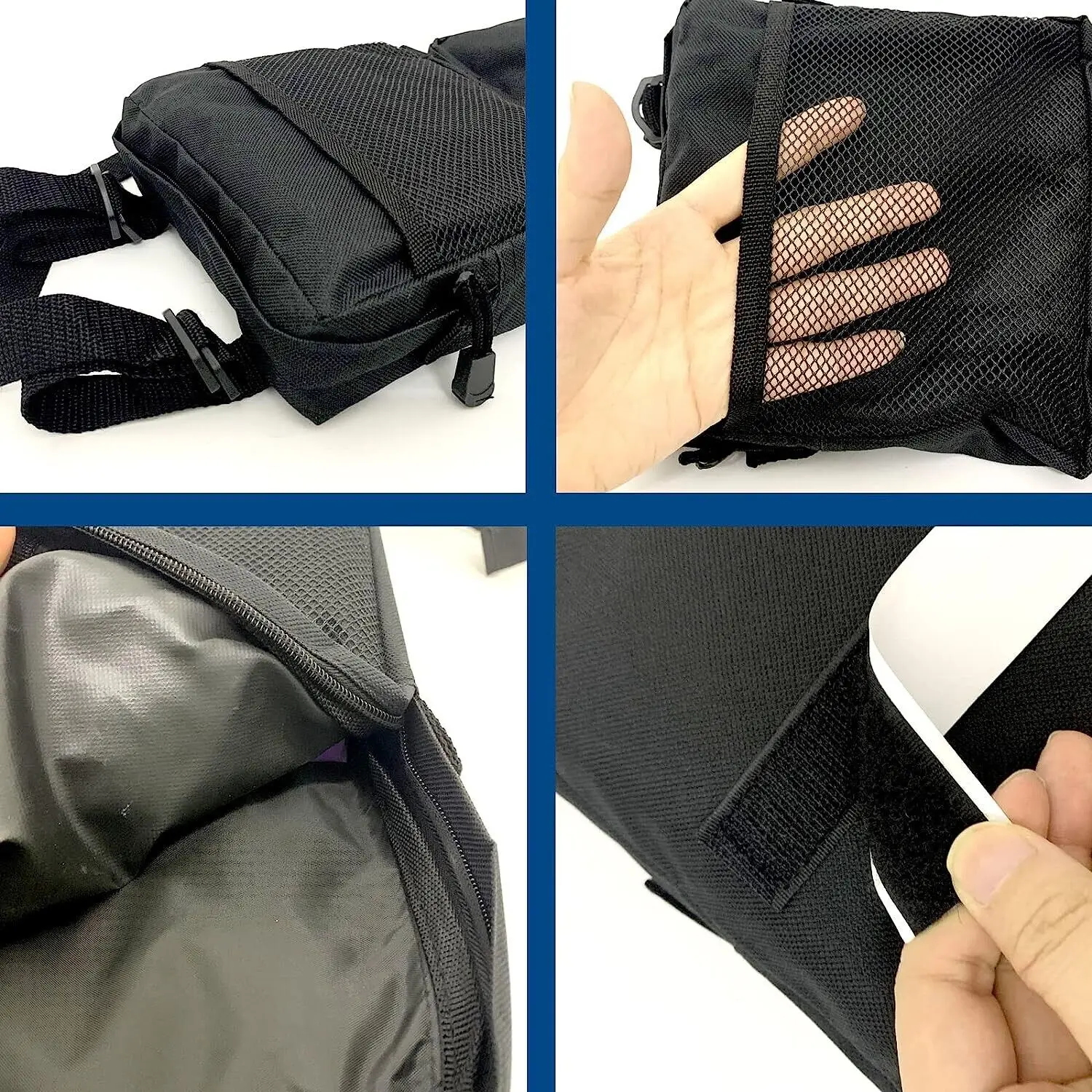 2 قطعة أكياس الحاجز ATV ATV خزان السرج أكياس البضائع تخزين حقيبة صيد دراجة نارية السرج خزان حقيبة #6