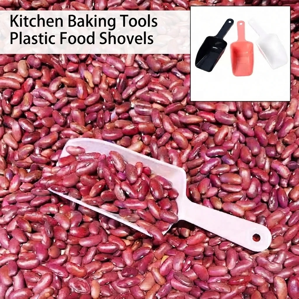 Multi Purpose Plastic Scoops Ice Scooper Rice Flour Candy Corn Coffee Bean Grain Shovel Small Spoon Ice Cube Rice Shovel Storage
