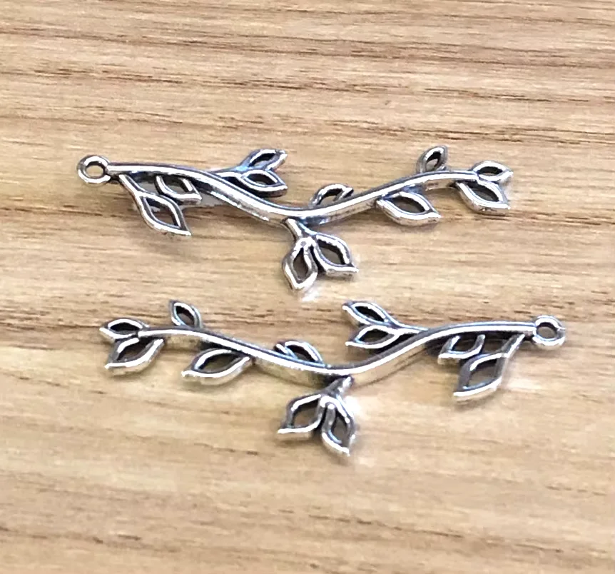 

15pcs 43*17mm Zinc alloy metal branch design pendants for handmade accessories HW3603