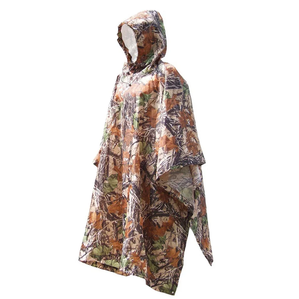

Backpack Anti Tear Raincoat Camping Cuffs Moisture Mountaineering Neckline Packaging Three In One White Camouflage