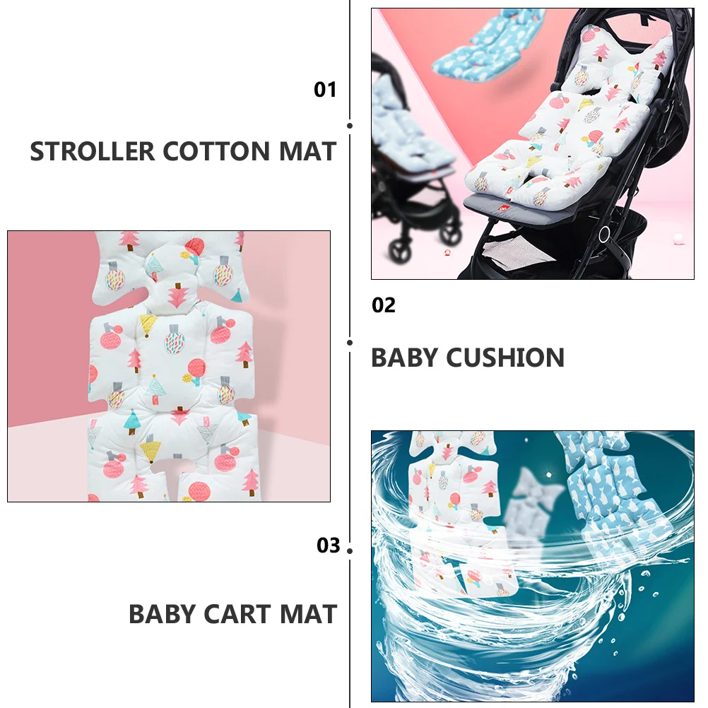 

Breathable Seat Mat Large Size Lightweight Baby Cart Cushion Stroller Seat Pad For Car Seats Strollers Infant