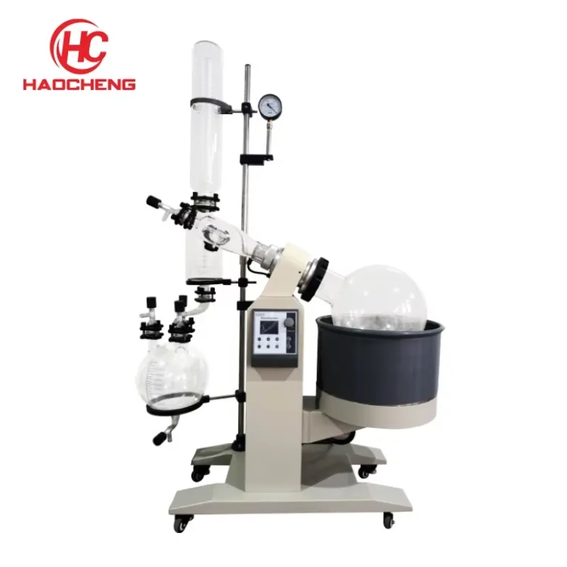 High-Efficient 10L Alcohol Distillation Rotary Evaporator Intelligent Temperature Control Electric Vacuum Distillation Motor