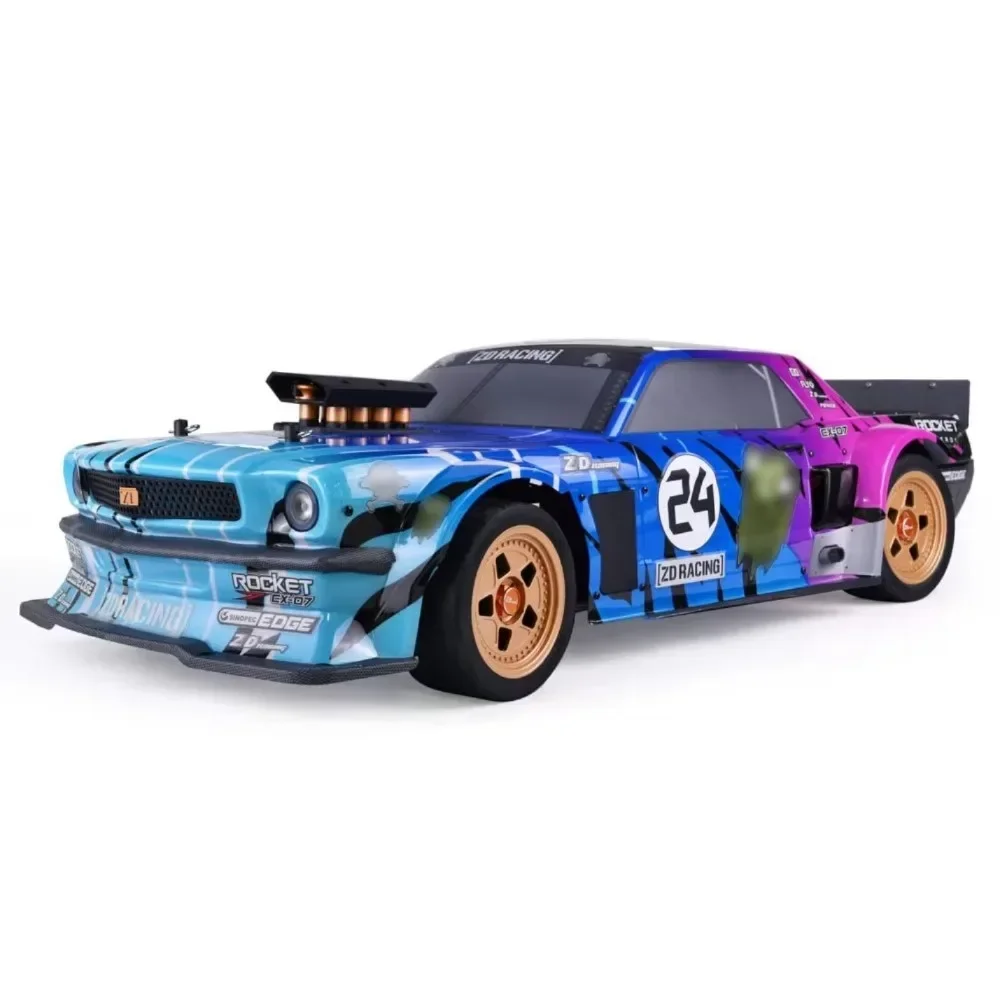 Rock Crawler ZD Racing EX-07 EX07 1/7 4WD Electric RC Car Brushless 130km/h Remote Control Drift High Speed Vehicle Truck Toys