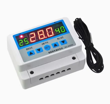 XH-W3103 Digital Temperature Controller 220V Max 5000W Digital Thermostat 30A -19 to 99℃ Temperature Controller Switch LCD