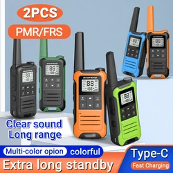 Baofeng-F22 Mini Walkie Talkie, PMR, FRS Comunicação, Walkie Talkies profissionais, Transceiver de rádio para restaurantes, 2pcs