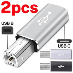 Female USB C To Male USB B Adapter Type C To MIDI Converter for Printers Eectric Pianos Synthesizers Microphones Laptop Adapters