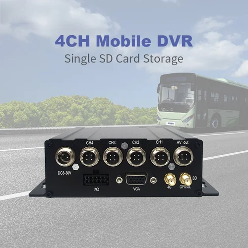 Nuevo producto 4 canales 1080P coche vehículo autobús maletero 4CH MDVR GPS 4G SD MDVR