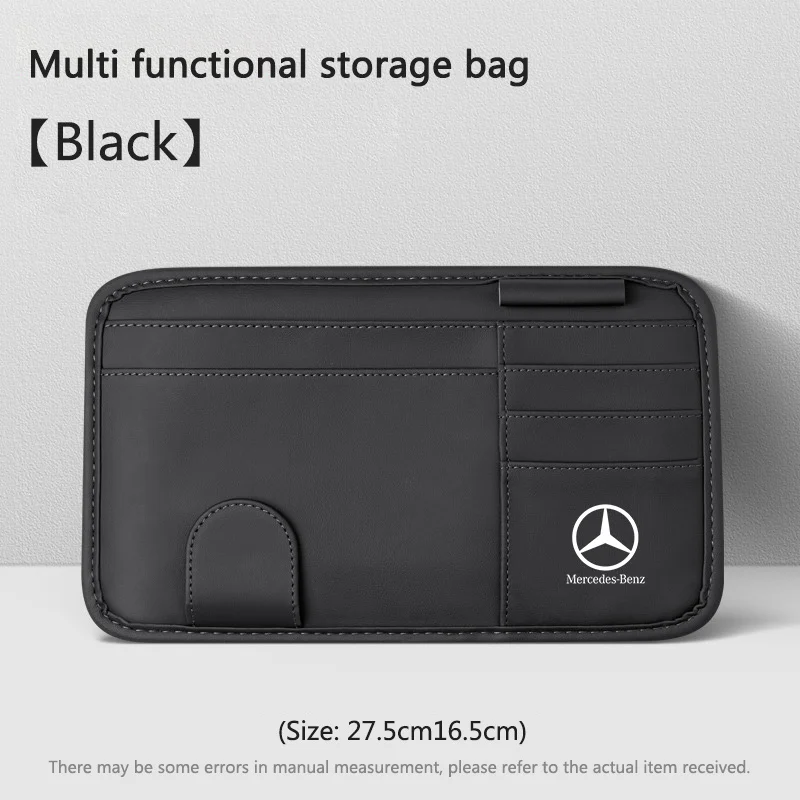 

New Car Sunshade Multi-function Storage Bag For Mercedes Benz W205 W204 W203 W212 GLC CLA GLA AMG C180 C200 C300 C63 Coupe C43