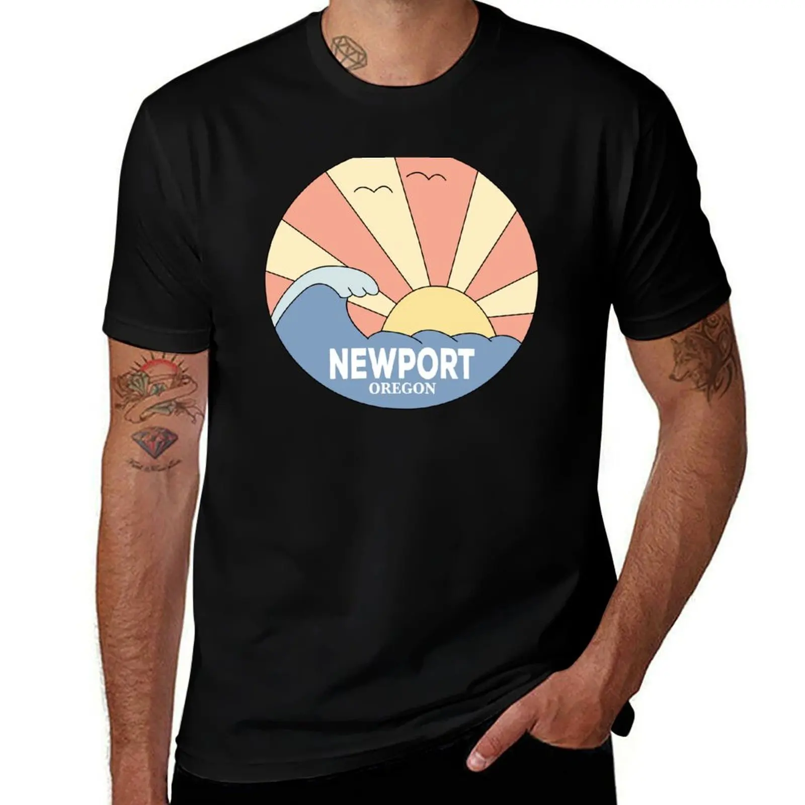 

Newport Oregon T-Shirt man t shirt luxury man t shirts for men casual man t shirts cotton T-Shirt