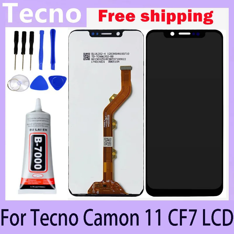 

LCD screen For Tecno CF7 camon 11 CF8 camon 11pro touch digitizer component replace Complete components