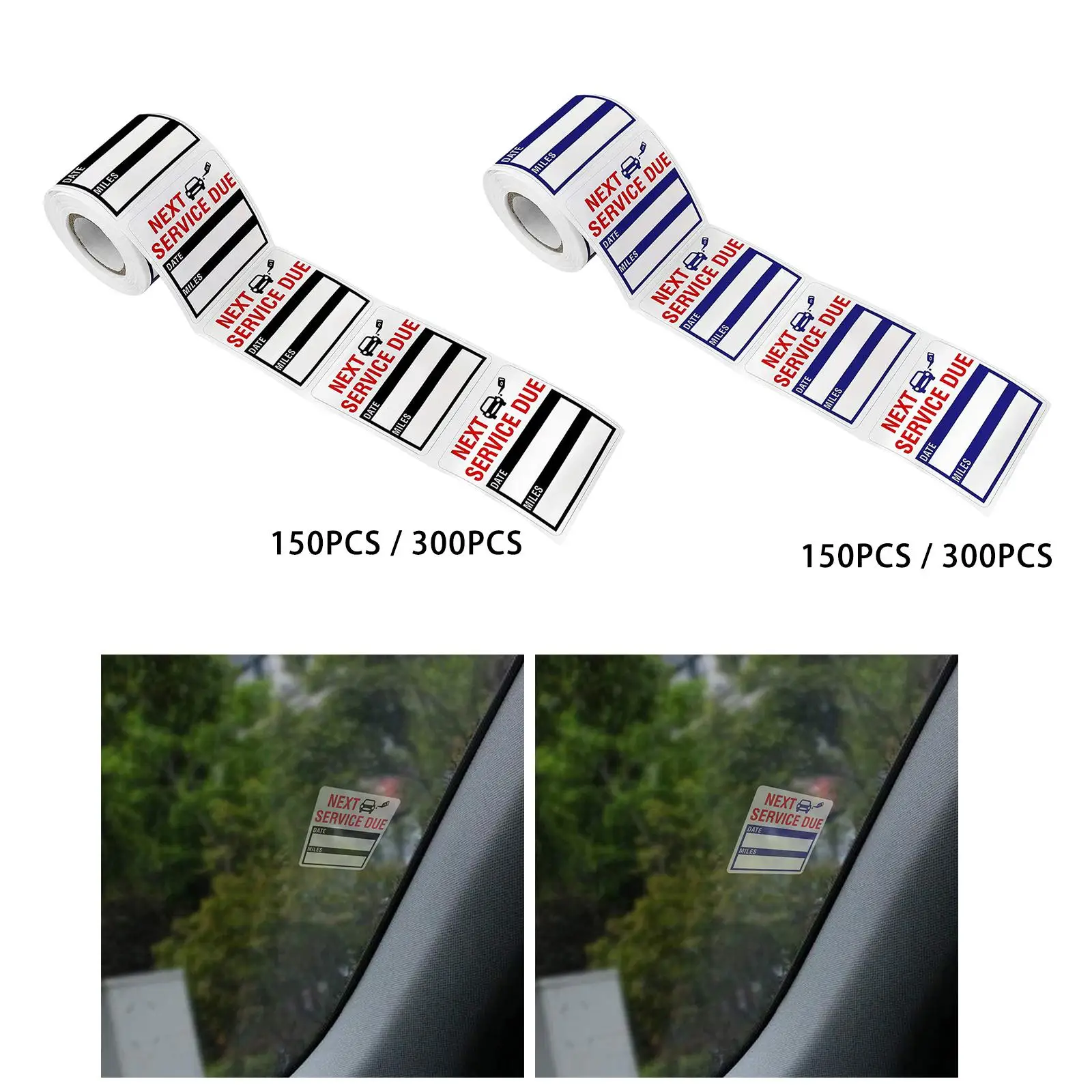 Next Service Due Stickers Paper Oil Change Reminders Simple Marker Write on Labels for Tools for Car Service