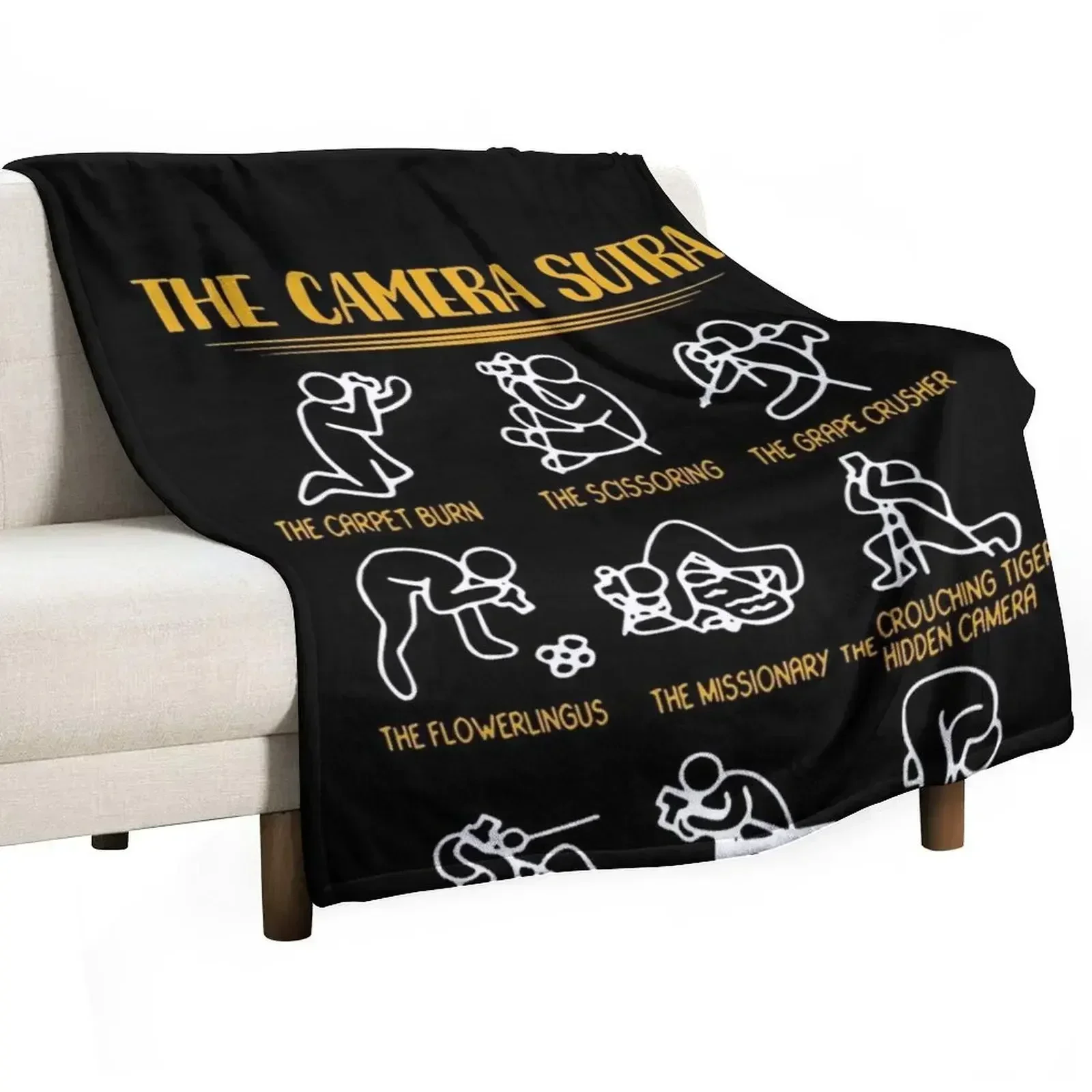 The Camera Sutra Funny Photographer Throw Blanket Quilt Thermal Blankets