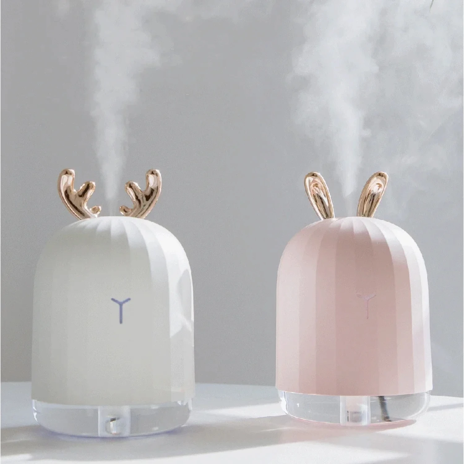 Deer Air Humidifier Mini Aromatherapy Essential Oil Diffuser Atomizer USB Portable Humidifier LED Night Light