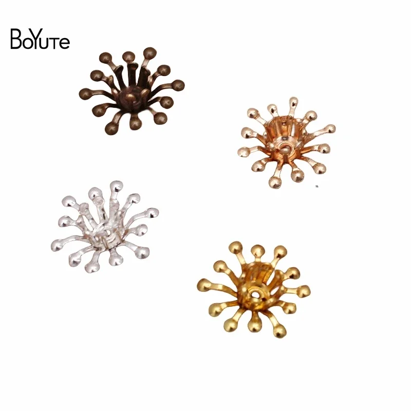 

BoYuTe (100 Pieces/Lot) 13MM Metal Brass Flower Stamen Handmade Materials Factory Supply Diy Jewelry Accessories