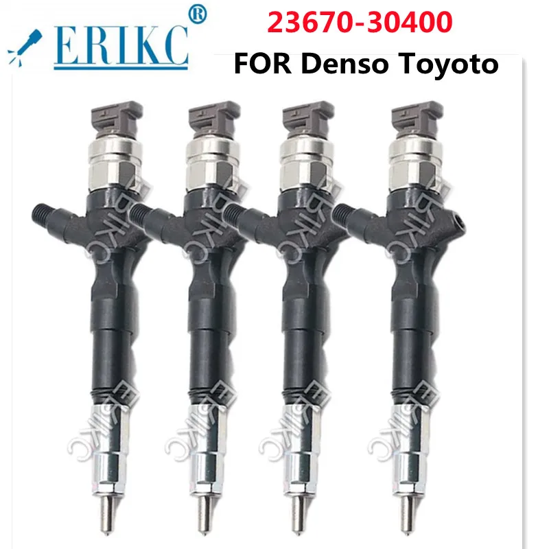 

ERIKC 4 PCS 23670-30400 2367030400 Common Rail Diesel Injector Nozzle For Toyota Hilux 2.5 d /3.0d 2010 2KD/1KD-FTVEuro 4