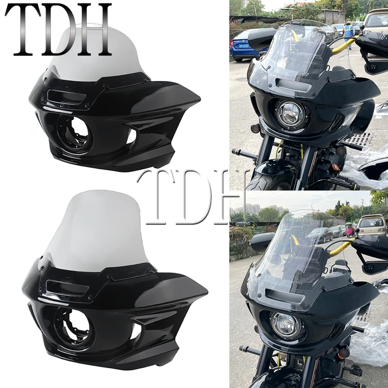 

Обтекатель лобового стекла для Harley Softail Street Bob FXBB FXBBS Standard FXST Low Rider FXLR FXLRS, передняя крышка капота, защита