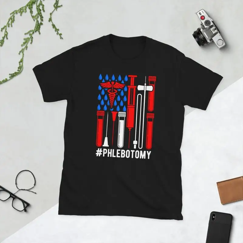 

Футболка с флагом США Phlebotomy Phlebotomist