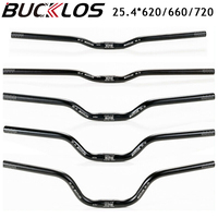 BUCKLOS 25.4MM Bicycle Swallow Handlebar 620MM 660MM 720MM Bike Riser Handlebar Aluminum Alloy Mountain Bike Handle Bar