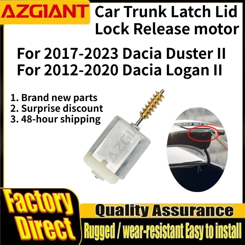 For Dacia Duster II 2017-2023/Logan II 2012-2020 Car Trunk Latch Lid Lock Release motor Brand new high-quality replacement parts