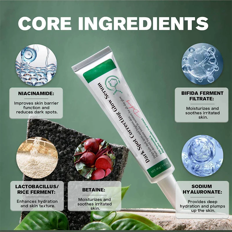 مصل توهج لتصحيح البقع الداكنة، مزيل البهتان وحب الشباب والميلانين، نياسيناميد لترطيب بشرة الوجه والعناية بالبشرة #6