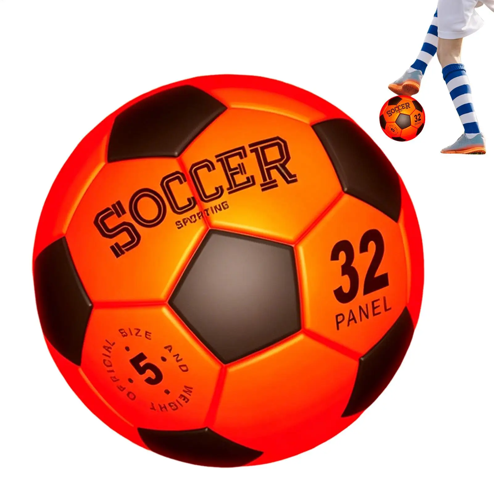 

Glow Soccer Ball Cool No 5 Rechargeable Cool LED Light-Up Soccer For Age 8-15 Boys Kids Teens Adults Outdoor Sport Birthday