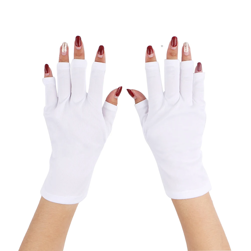 

Protection Half Finger Gloves Workout Mitten Short UV Protection Gloves for Nail Outdoor Cycling Climbing Riding