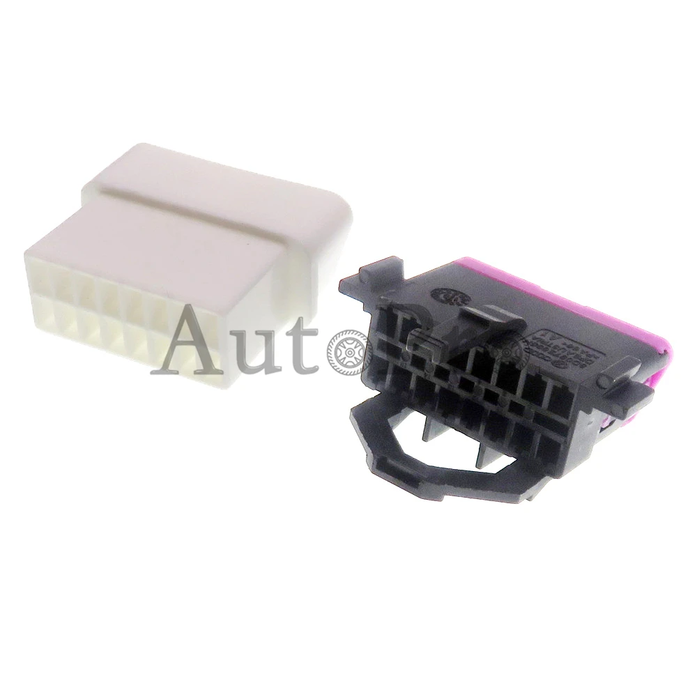 1 Set 16 Hole 3A0972695A Automobile AC Assembly OBD Diagnostic Interface Plug 8D0972695H Car Diagnoser Wiring Socket for VW Audi