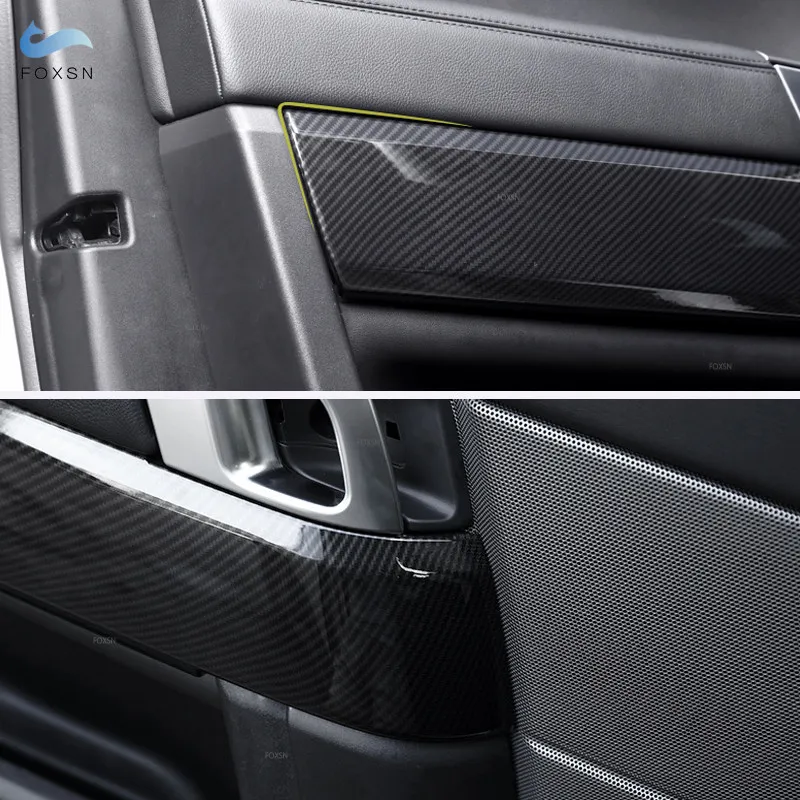 For Land Rover Range Rover Sport Vogue 2014 2015 2016 2017 Car Interior Door Handle Panel Under Armrest Cover Carbon Style Trim