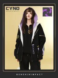 Game Genshin Impact Cyno Cosplay Costume Long Sleeve Jacket Coat Hoodie Pants Cool Men Hooded Clothes Sweatshirt Windbreaker