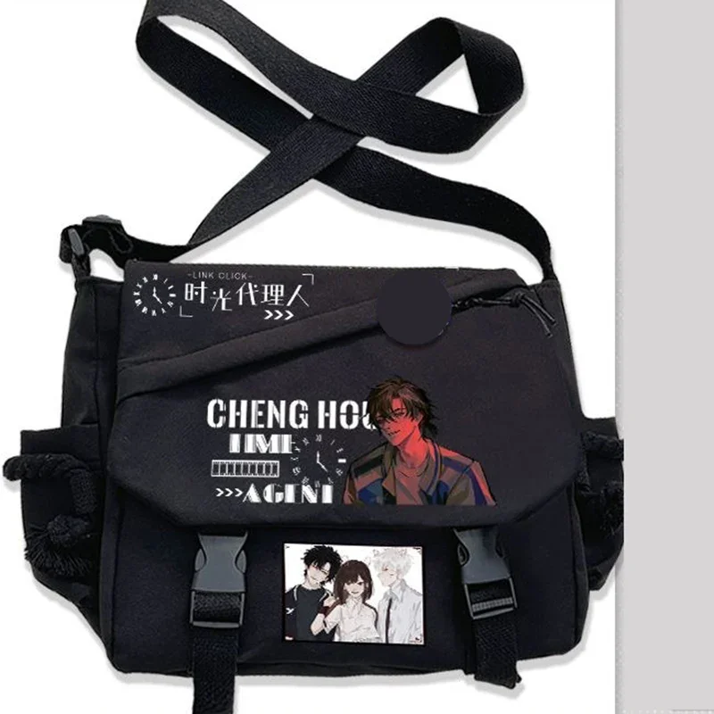 

Black White, Link Click, Student Kids Teens, Anime Messenger Crossbody Large Capacity Shoulder Bags for School Girls Boys
