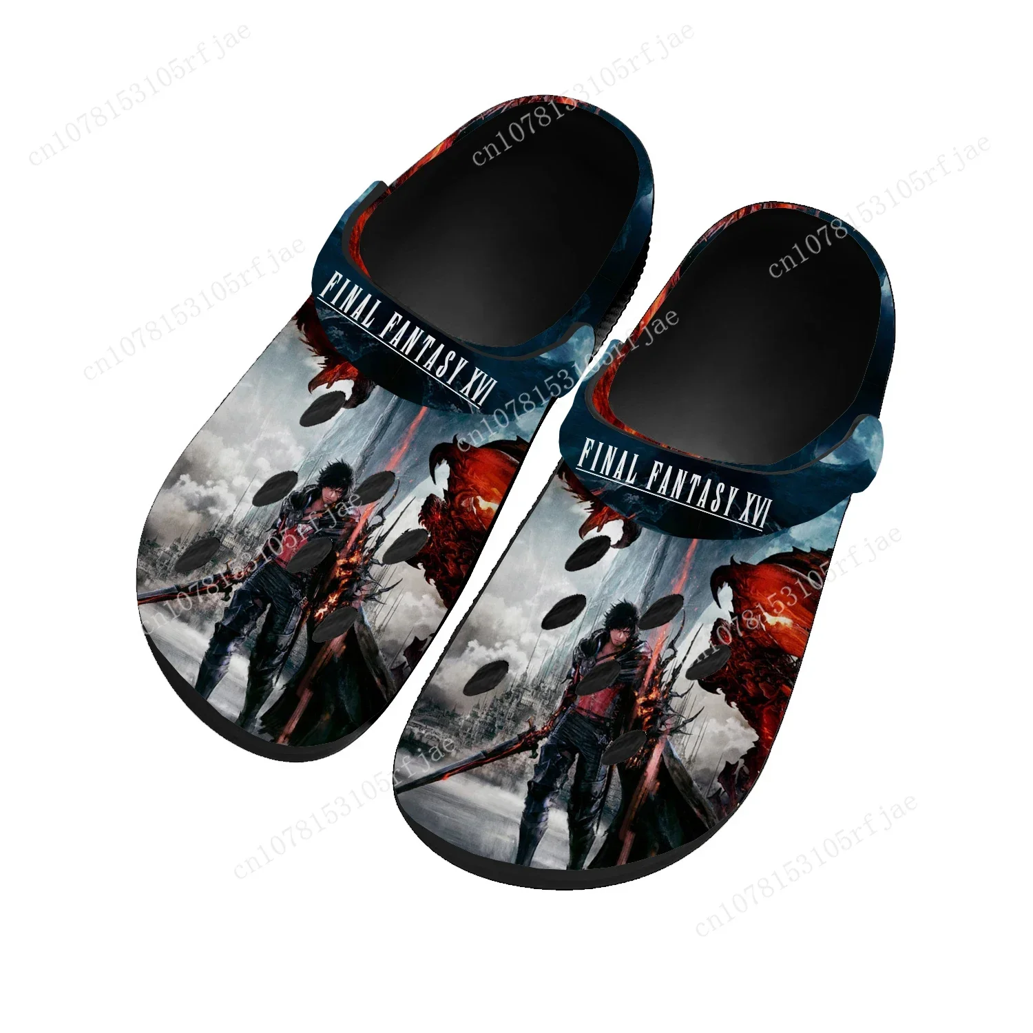 

Final Fantasy 16 Home Clogs Cartoon Game Mens Womens Teenager Tailor Made Water Shoes Fashion Garden Beach Hole Slippers Sandals