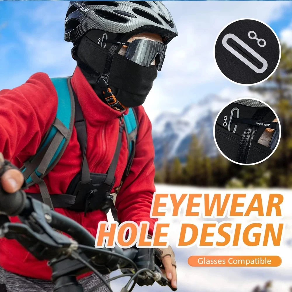 Winter Men's Outdoor Warm Balaclava Hat, Made of High Elasticity and Breathable Fabric, Suitable for Outdoor Skiing,Running