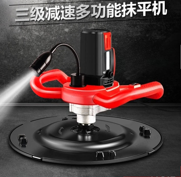 Electric Cement Polishing Machine, Concrete Trowel for Floor & Wall Plaster Rendering, High Efficiency