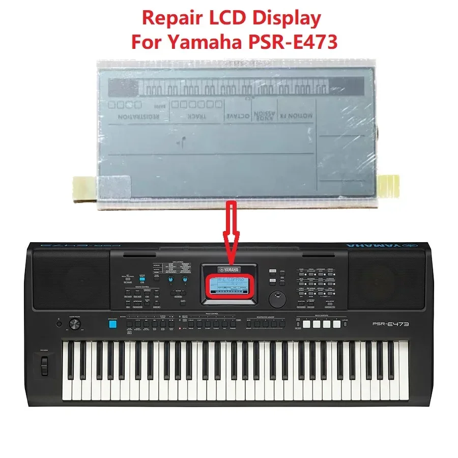 Imagem -04 - Reparação Piano Digital Tela Lcd Tela Original Matrix Yamaha Psr-e473 Psr E473