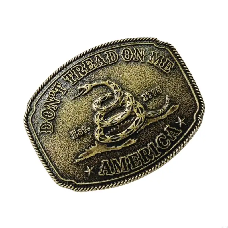 Cinturón forma serpiente antigua hebillas