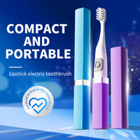 Jian BrandLipstick Electric Toothbrush Smart Compact and Portable Small Oval Brush Head Deep Cleaning IPX7 Waterproof New Design