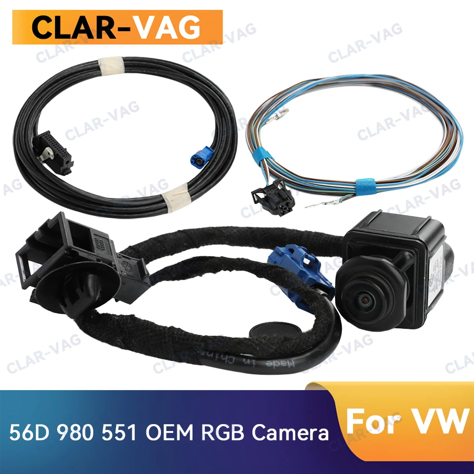 

For VW Passat Jetta Tiguan OEM RGB Rear View Camera for RCD510 RNS510 MIB Radio RVC 56D980551 56D 980 551