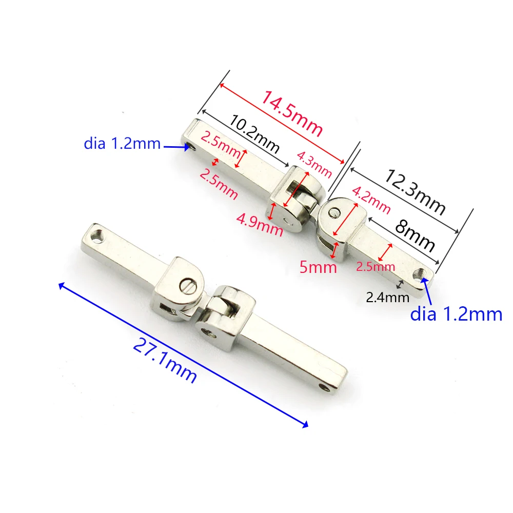 1pair Eyeglasses Spring Hinges Repairing Parts for Plastic Acetate Sunglasses Glasses Eyewerar Frames Long Type 9131