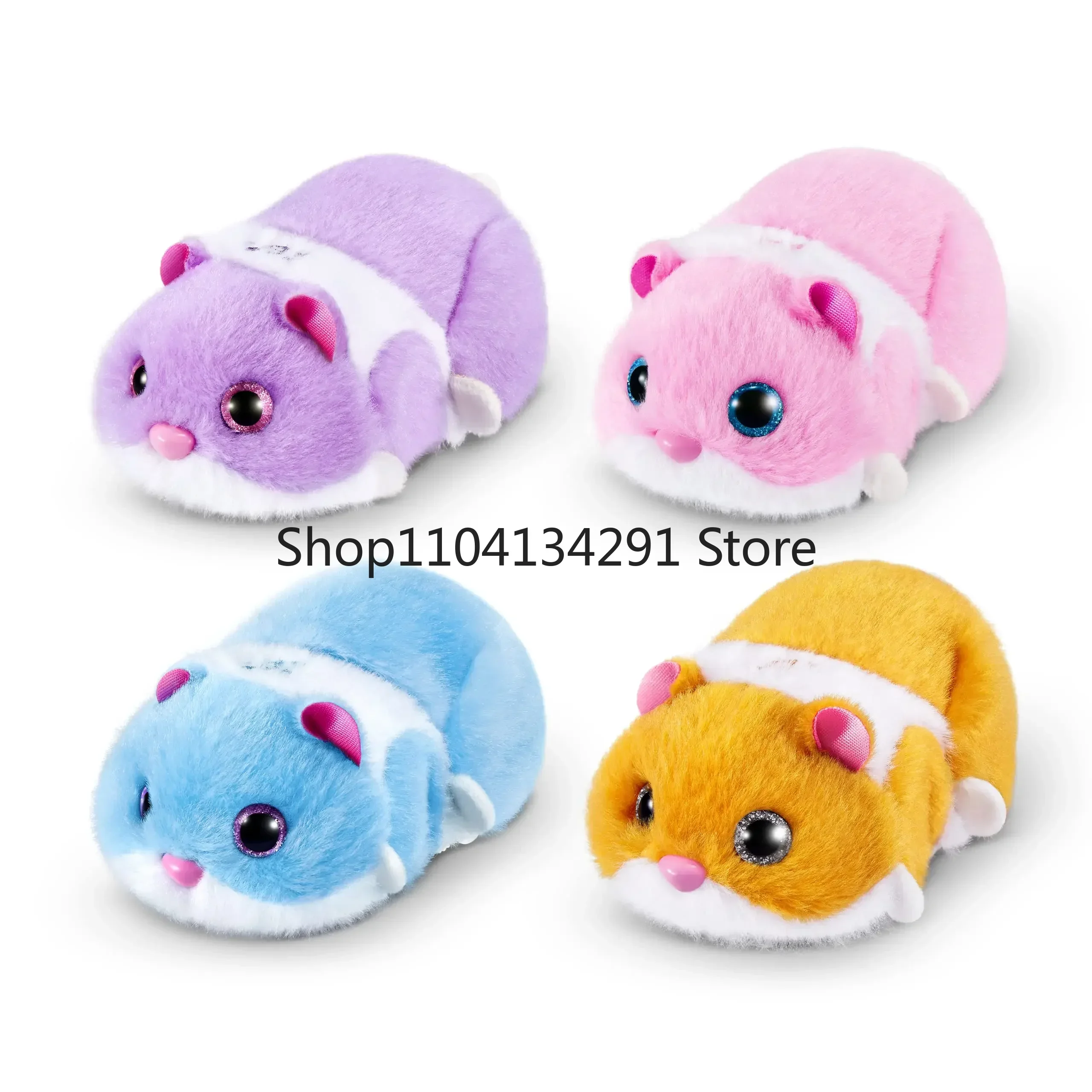 ZURU Pets Alive Hamster Serie Mania Animale domestico elettronico Simulato Criceto da corsa Giocattoli di peluche elettrici interattivi Regalo di compleanno per ragazza